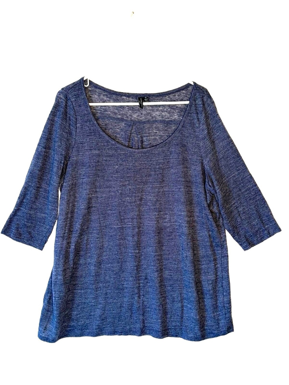 Cynthia Rowley 3/4 sleeve top blue size 1X